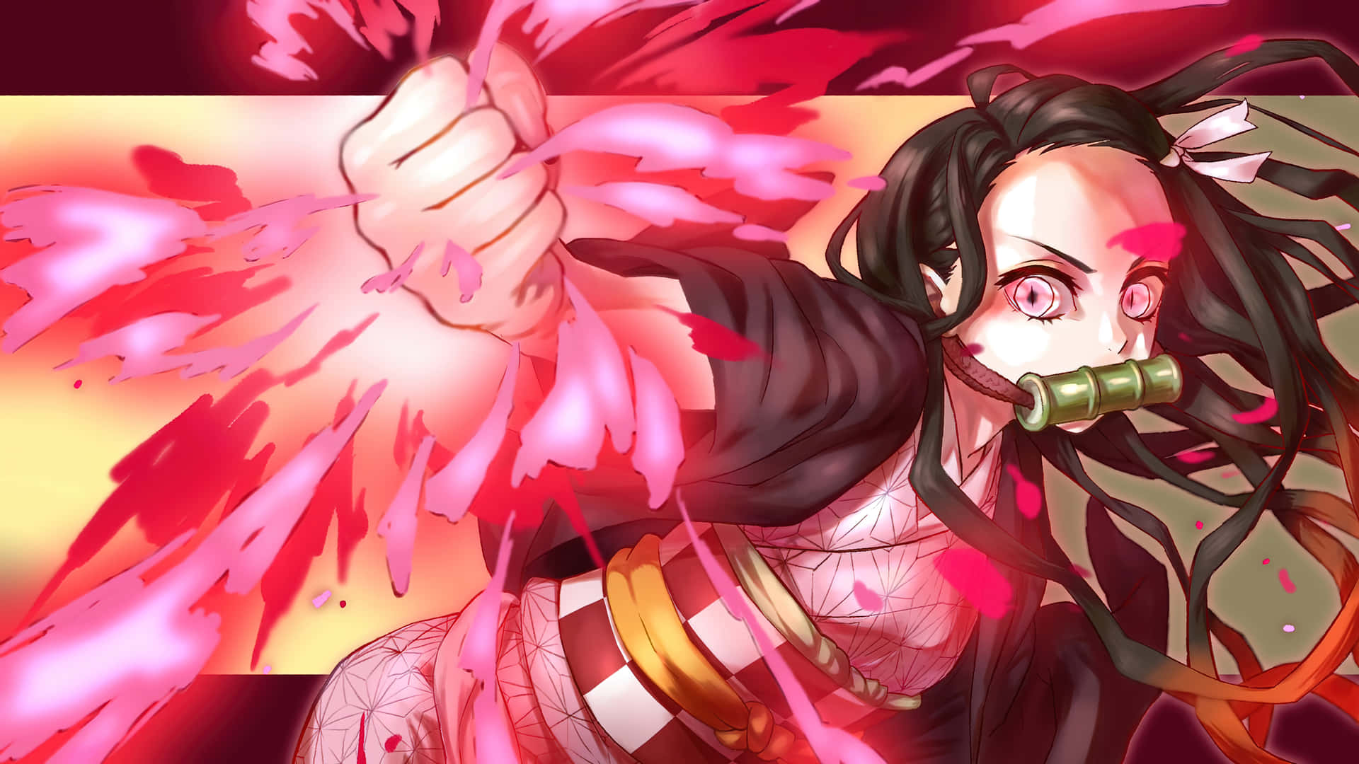 竈門禰豆子，鬼殺隊士 壁紙
