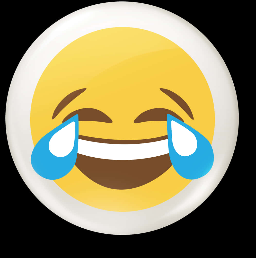 笑哭表情按鈕 壁紙