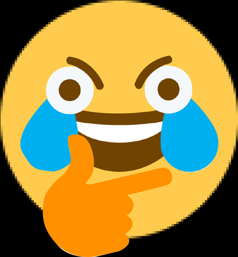 笑臉_表情符號_手指指向.PNG 壁紙