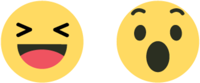 笑與驚喜表情符號組合 壁紙