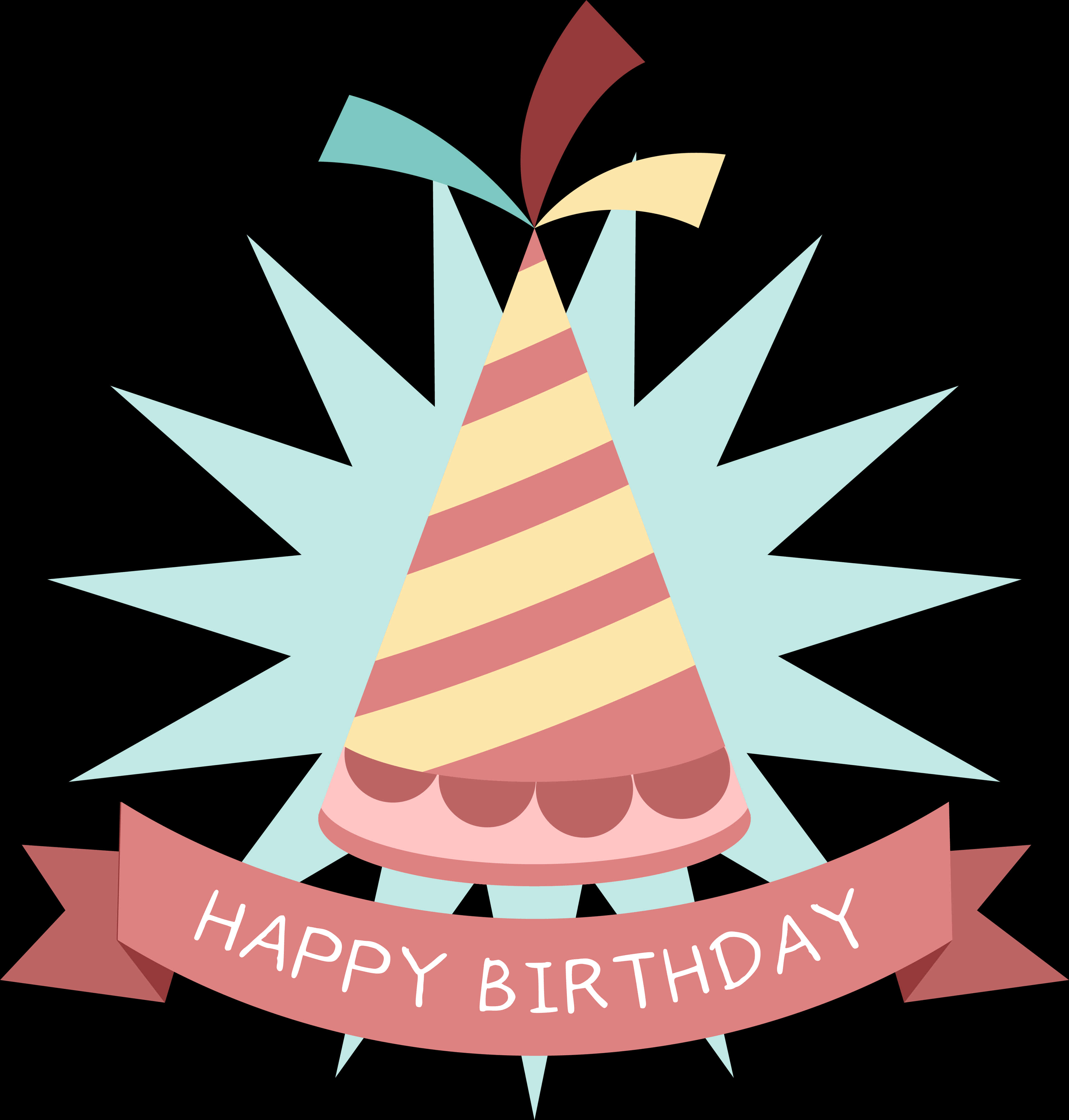 節慶生日帽插畫 壁紙
