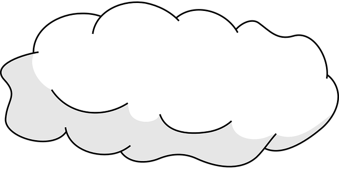 簡化雲朵向量插圖 壁紙