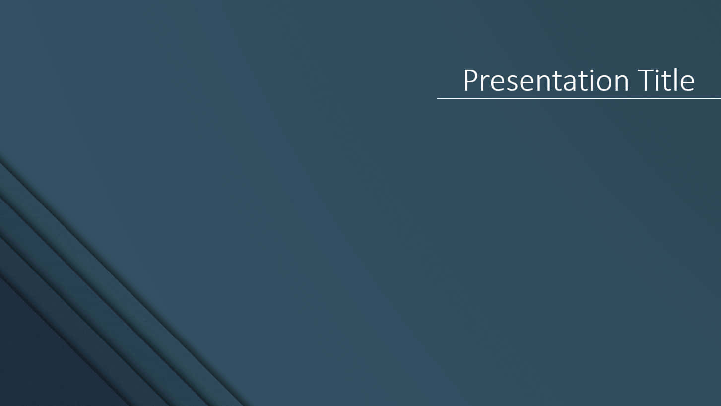 Powerpoint 桌布 壁紙 — 簡約深青色漸變背景，帶有微妙的對角線和用於簡報投影片的佔位文字。