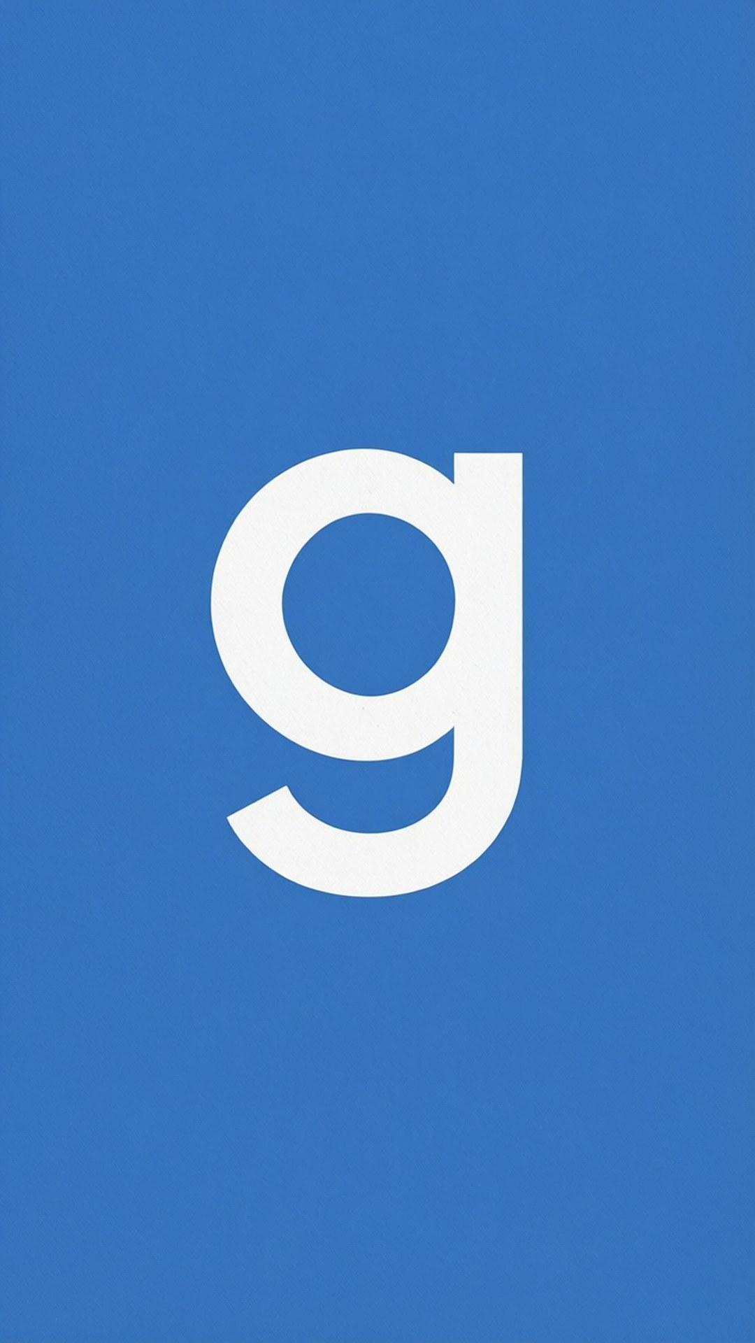 簡約藍底Google G標誌 壁紙