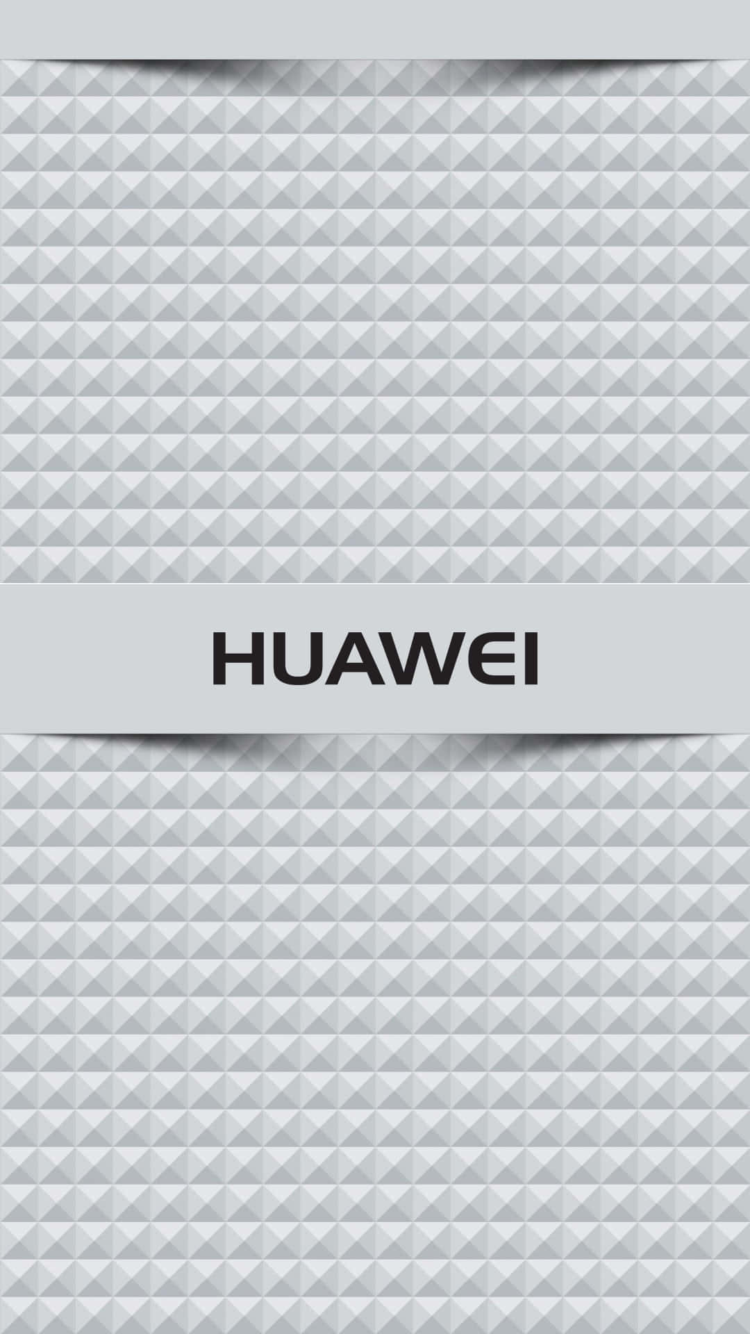 灰色幾何三角形圖案背景上的Huawei標誌。 — 華為 GIF 壁紙