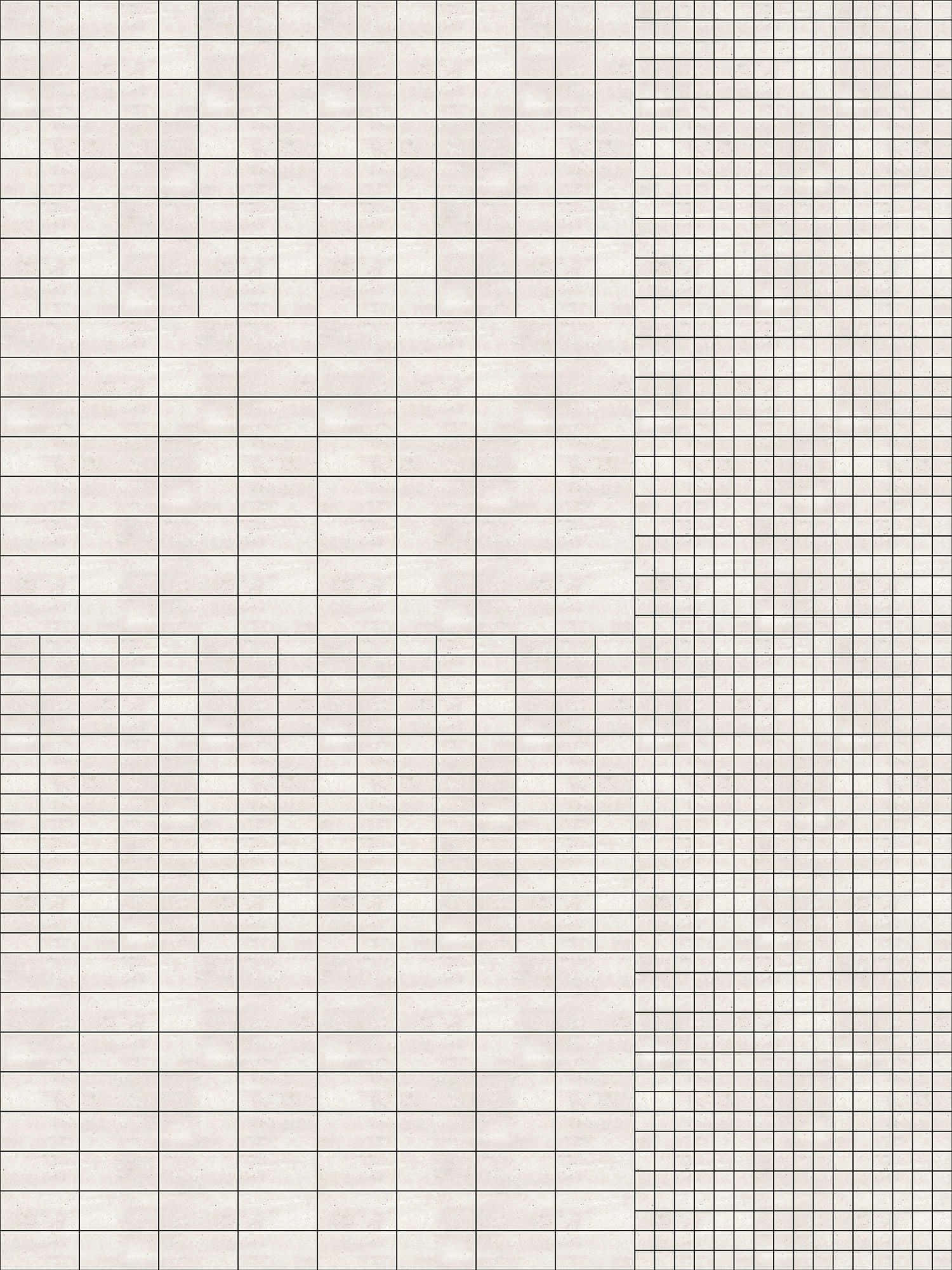 grid 桌布 壁紙 — 簡約風格壁紙，米色磁磚搭配密度變化的黑色網格線，形成乾淨的幾何圖案。