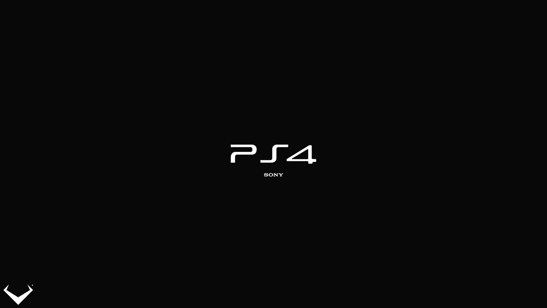 PS4標誌與Sony文字在黑色背景上 — Ps4 壁紙