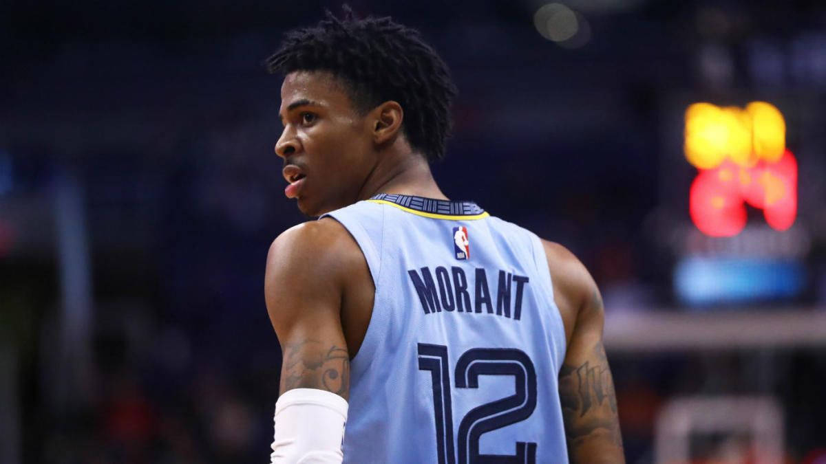 Ja Morant在籃球比賽中身穿淺藍色12號球衣。 — Ja Morant 動圖 壁紙