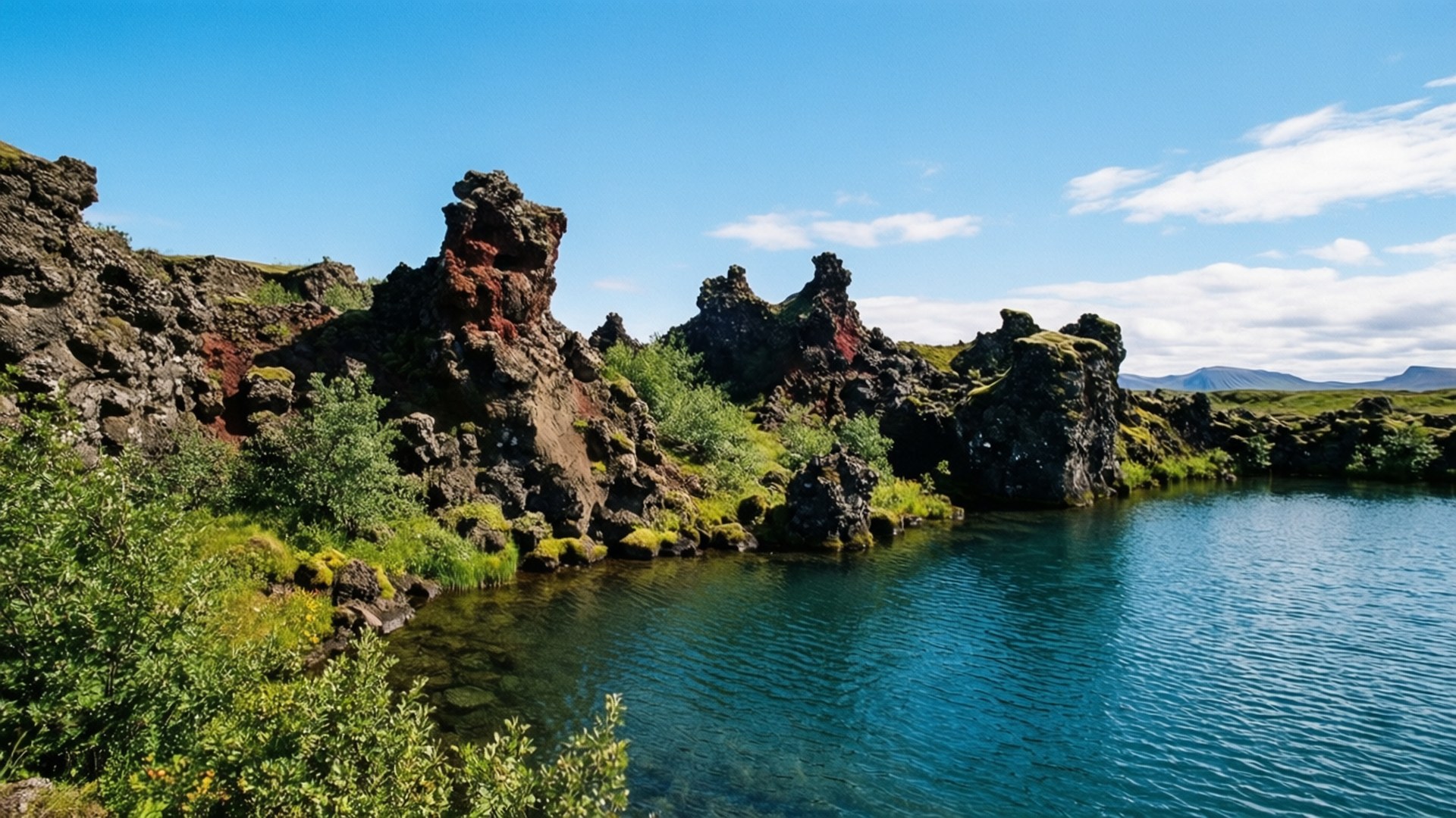 米湖偽火山口 壁紙