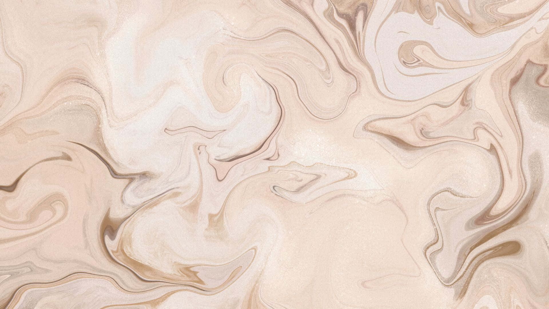 1920x1080 Marble 桌布 壁紙 — 米色奶油和柔和灰褐色的優雅漩渦圖案營造出豪華的抽象大理石紋理。