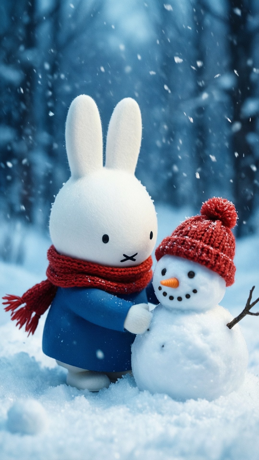 米飛的雪日 壁紙