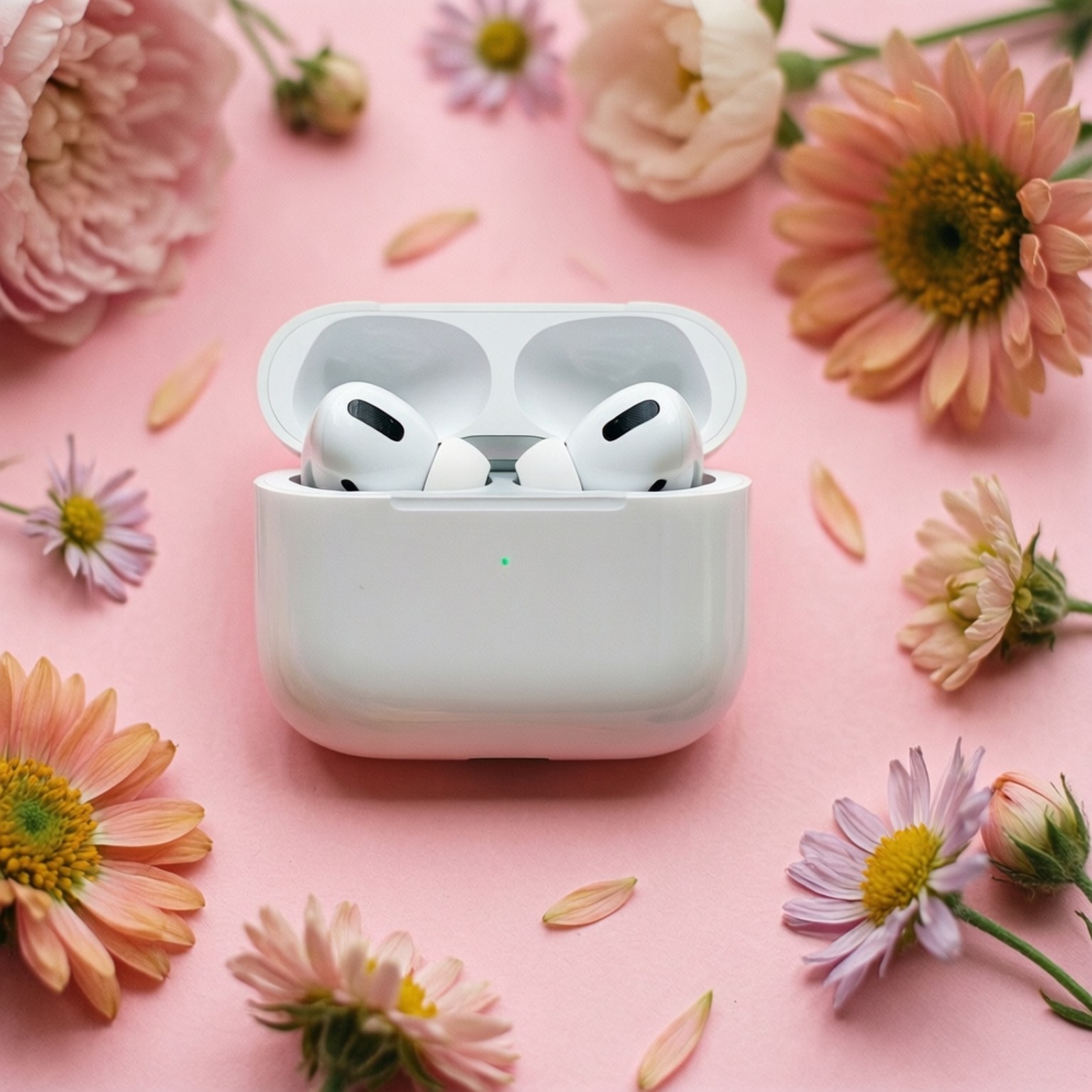 粉彩花卉 AirPods 壁紙