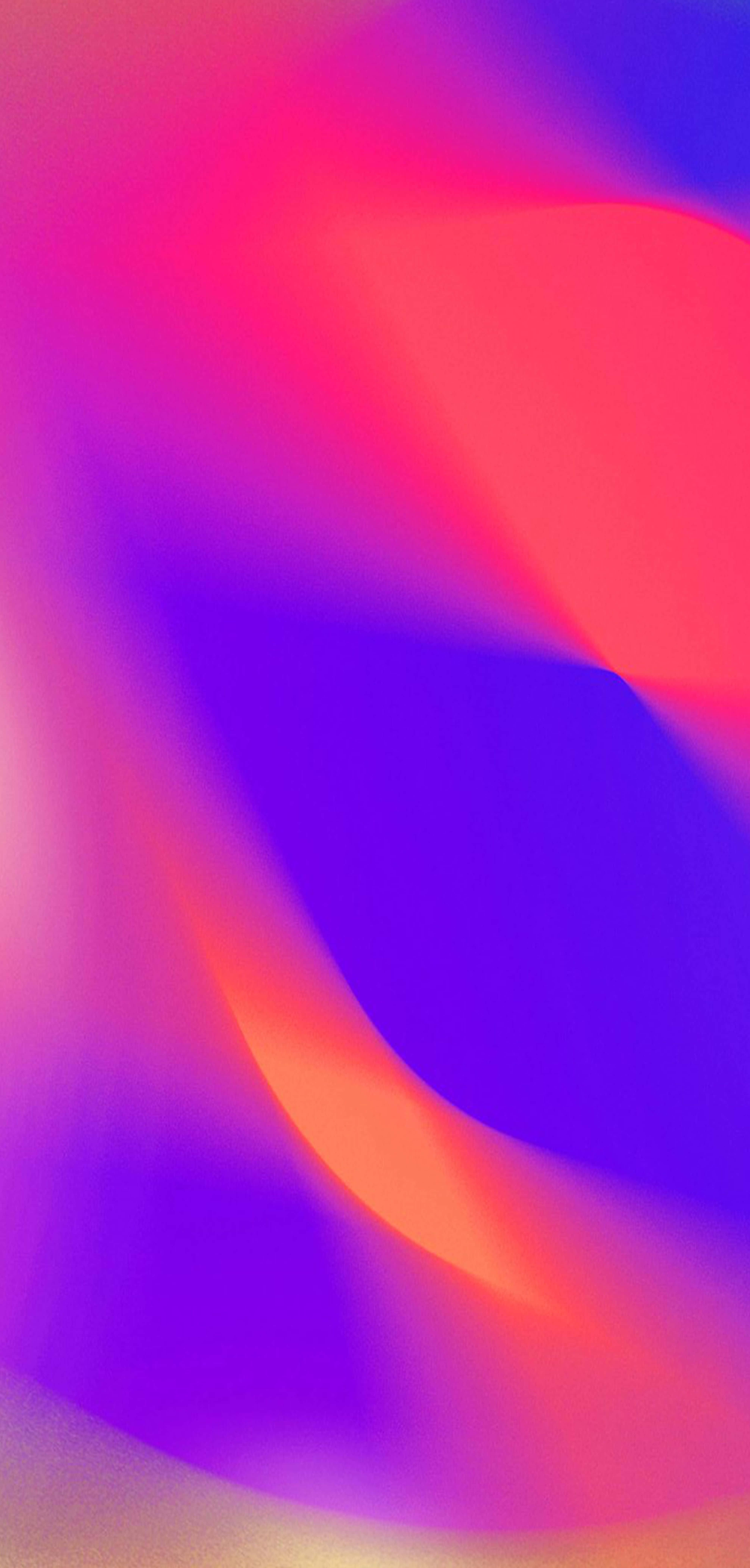 Vibrant 桌布 壁紙 — 粉紅、紫色和橙色的鮮豔抽象漸變流動，呈現流暢的液體動態。