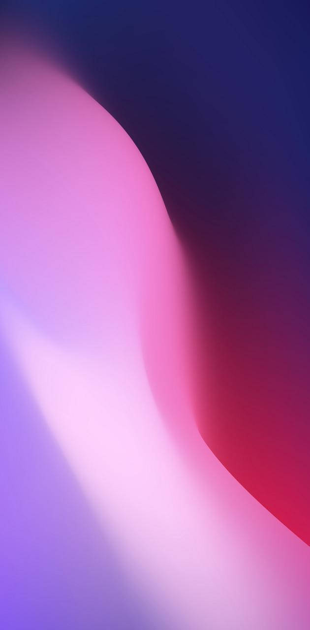 Google Pixel 4a 桌布 壁紙 — 粉紅、紫色和藍色的柔和漸層以柔和的曲線波浪流過螢幕。