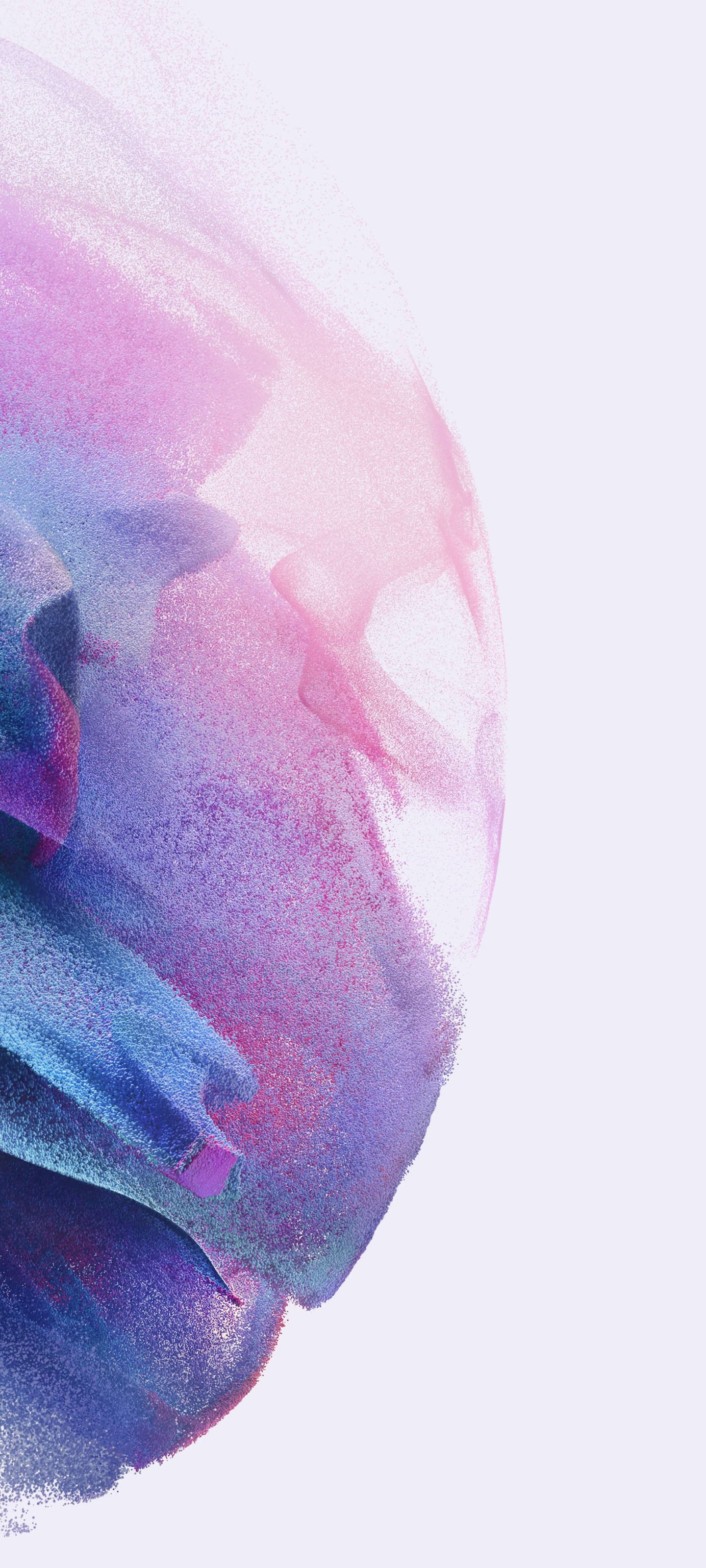 Gradient 桌布 壁紙 — 粉紅、紫色和藍色色調的柔和抽象漩渦，像水彩煙霧般融入淺色背景。