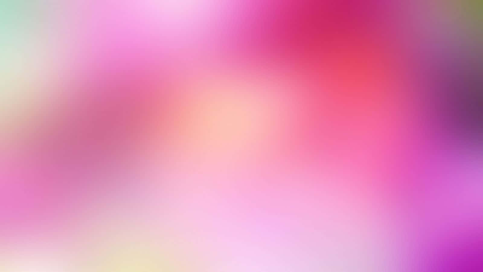White And Pink 桌布 壁紙 — 粉紅、紫色和黃色的柔和漸變，在夢幻般的抽象構圖中無縫融合。