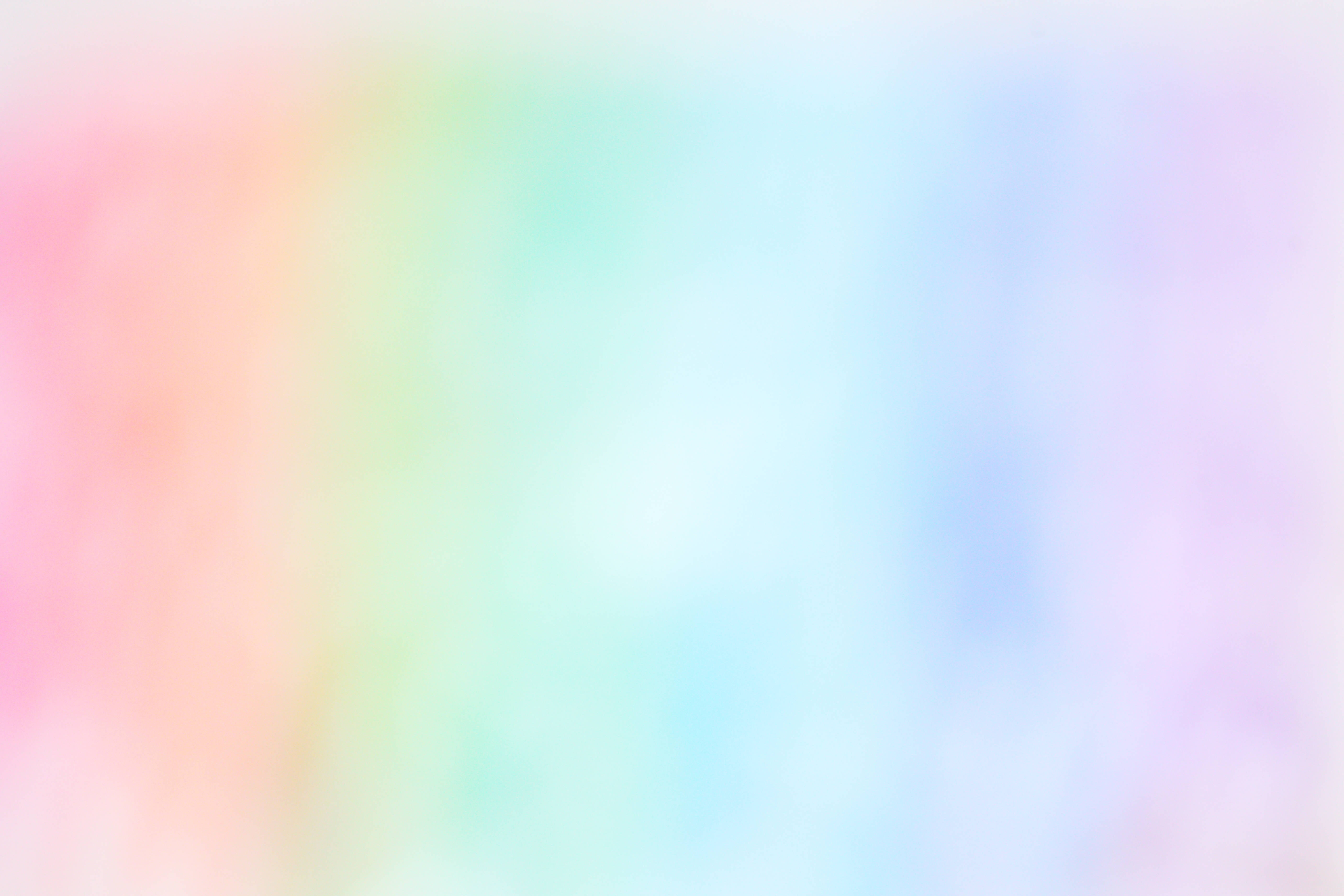 Watercolor 桌布 壁紙 — 粉紅、綠、藍、紫的柔和粉彩漸變，融合成夢幻空靈的背景。