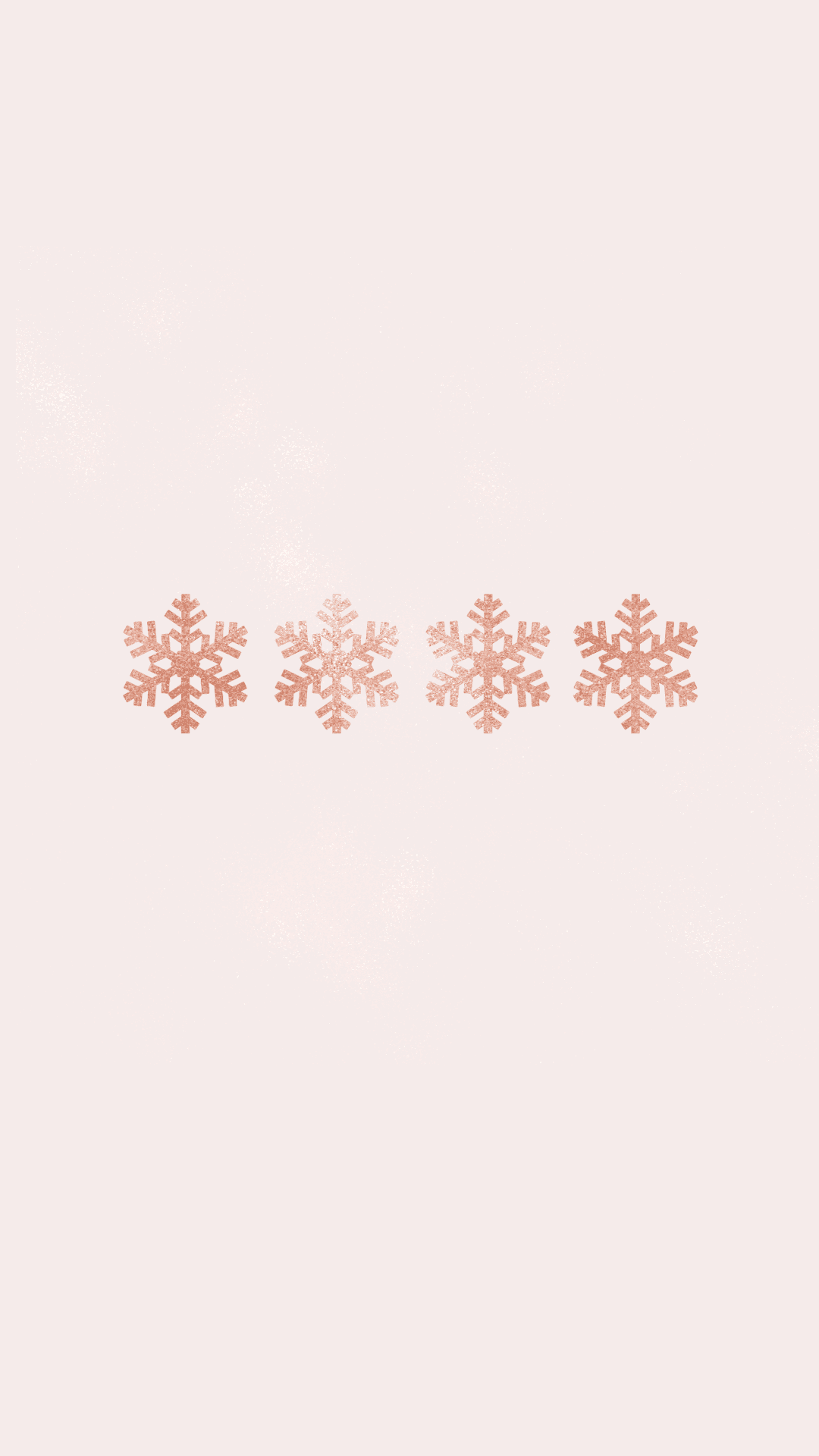粉紅背景上的雪花圖案 壁紙