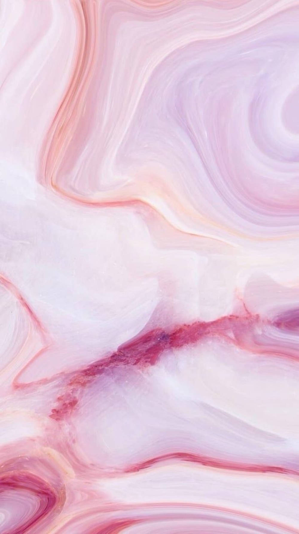 iPad 桌布 壁紙 — 粉紅薰衣草和白色的柔和漩渦圖案營造出夢幻般的抽象大理石紋理。