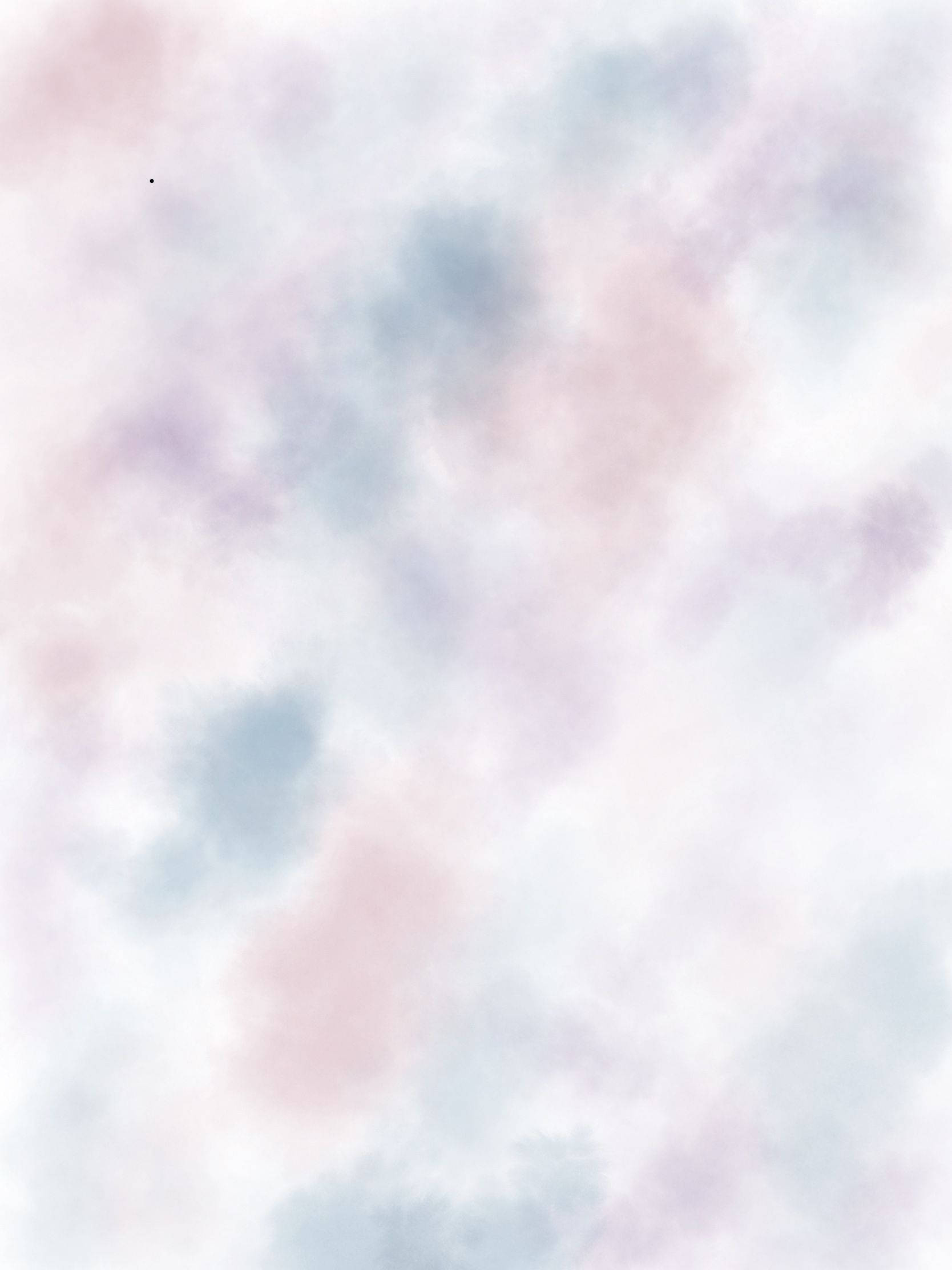 Watercolor 桌布 壁紙 — 粉紅薰衣草和藍色的柔和粉彩雲朵融合成夢幻的水彩天空。