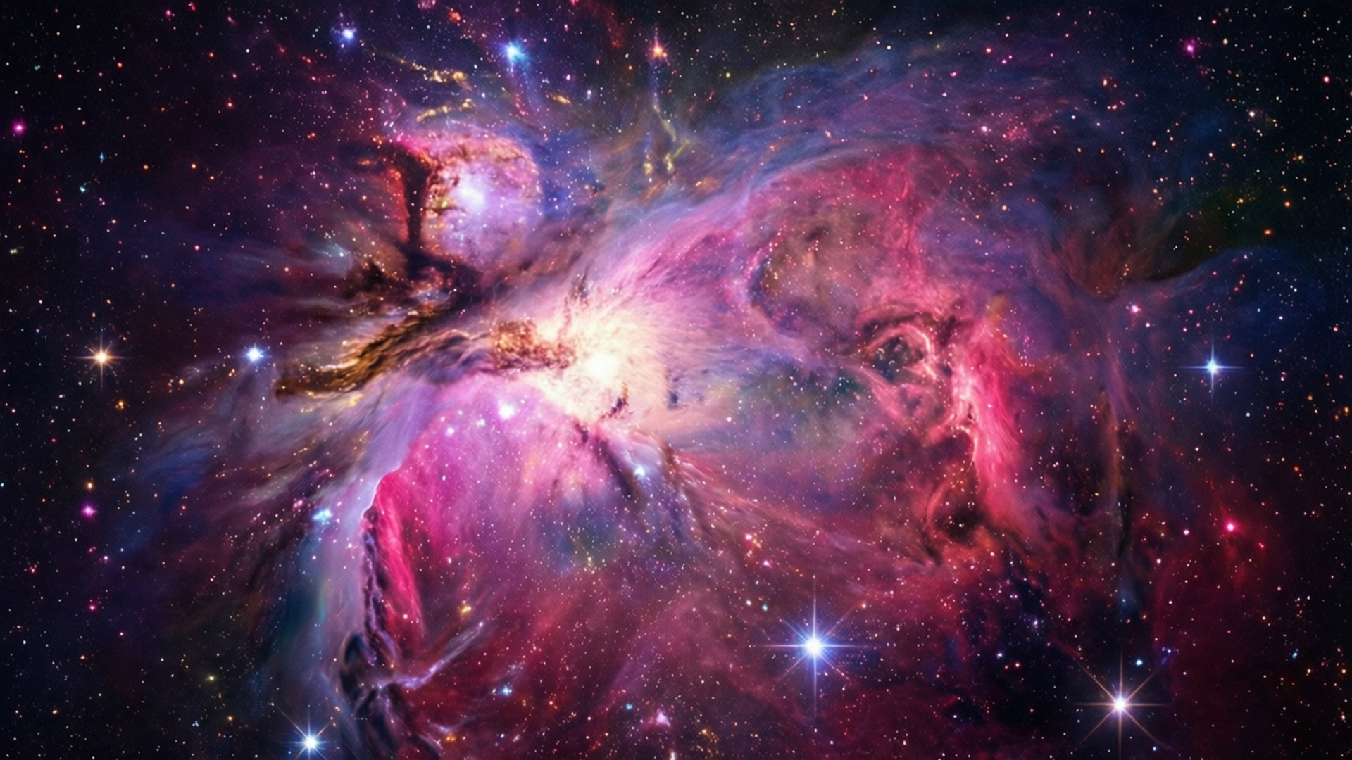 粉紅閃光星雲 壁紙