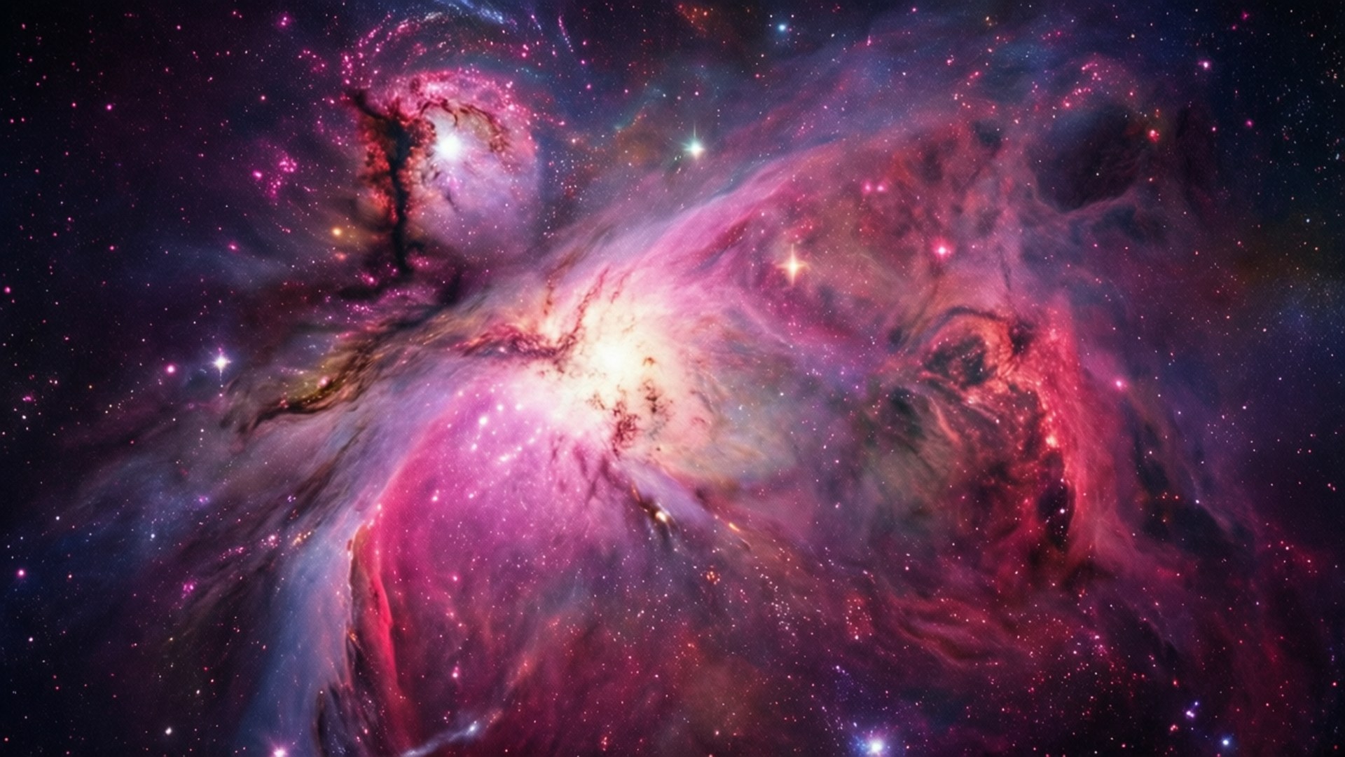 粉紅閃耀星系 壁紙