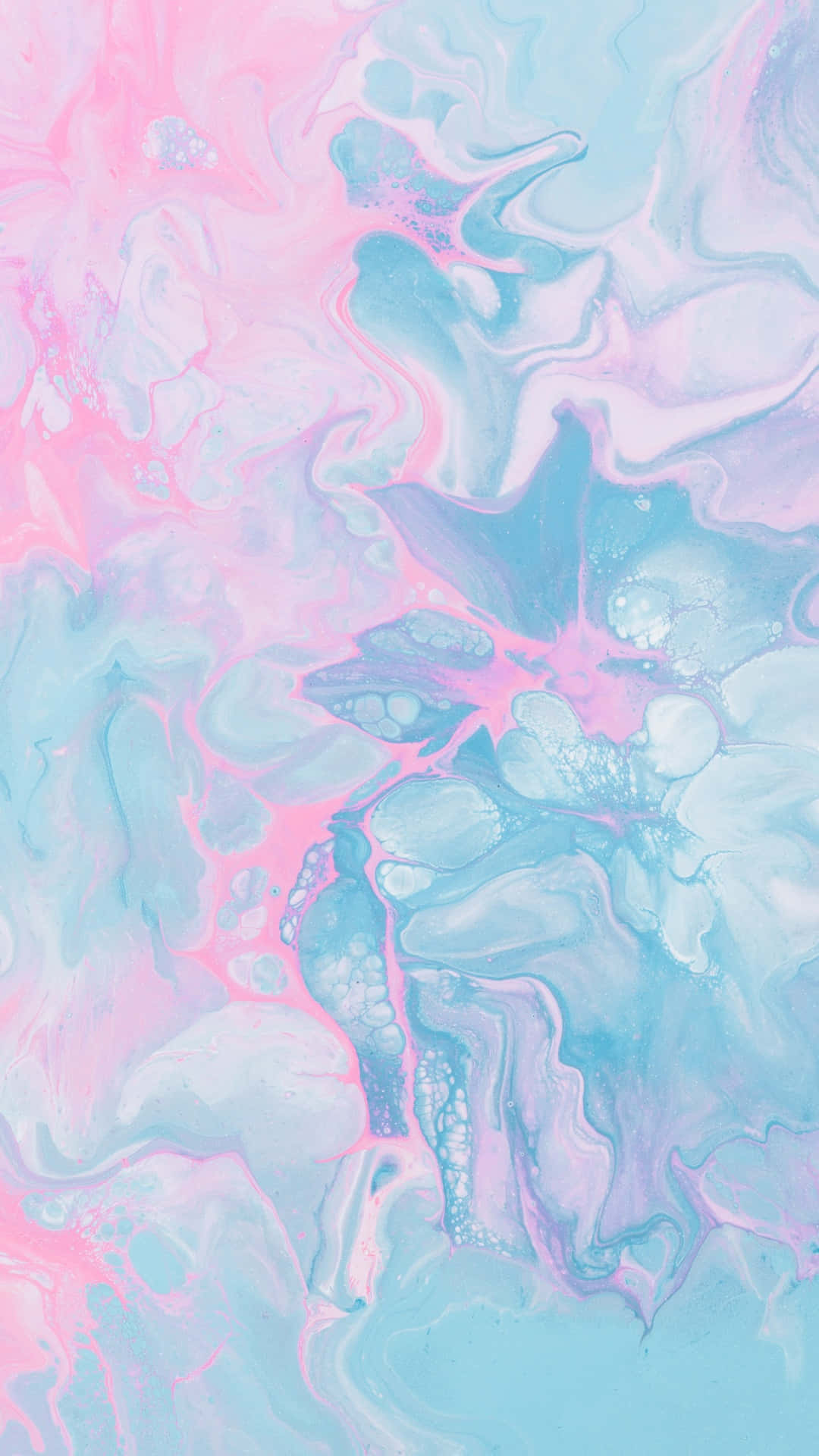 粉藍大理石紋背景 — Pastel 壁紙