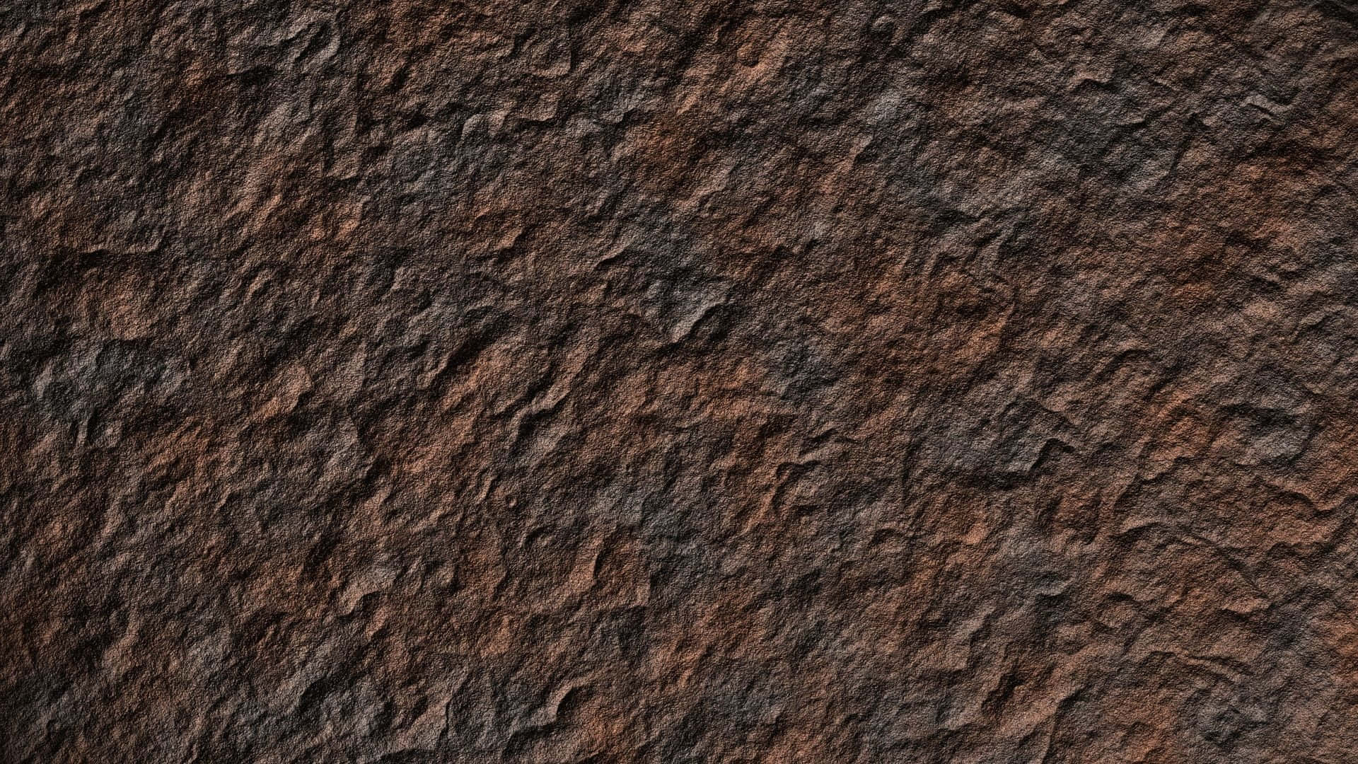 Rough Texture 桌布 壁紙 — 粗糙紋理鏽蝕金屬表面的特寫，帶有深棕色和灰色色調。