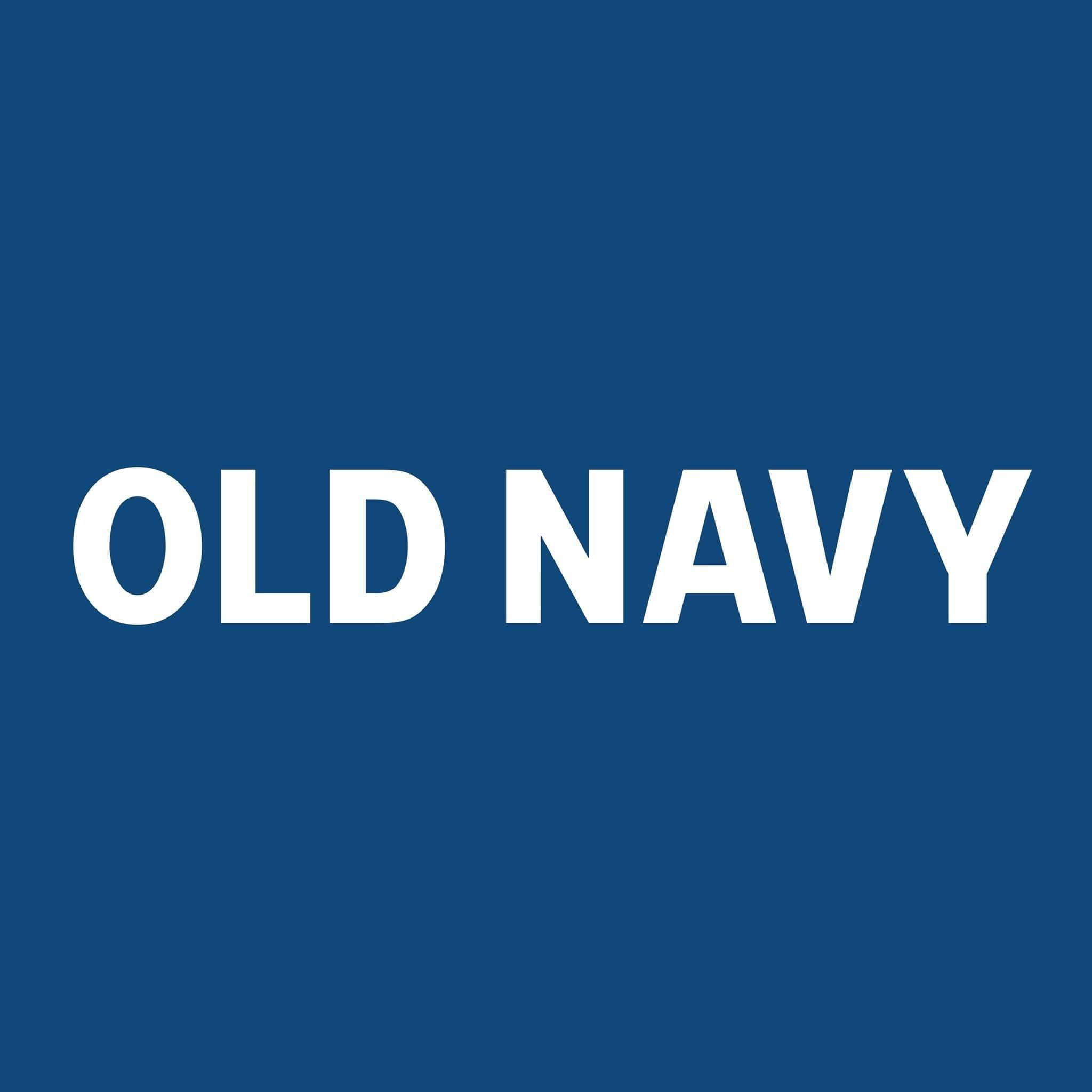 old 桌布 壁紙 — 粗體白色「OLD NAVY」文字居中於純海軍藍背景上。