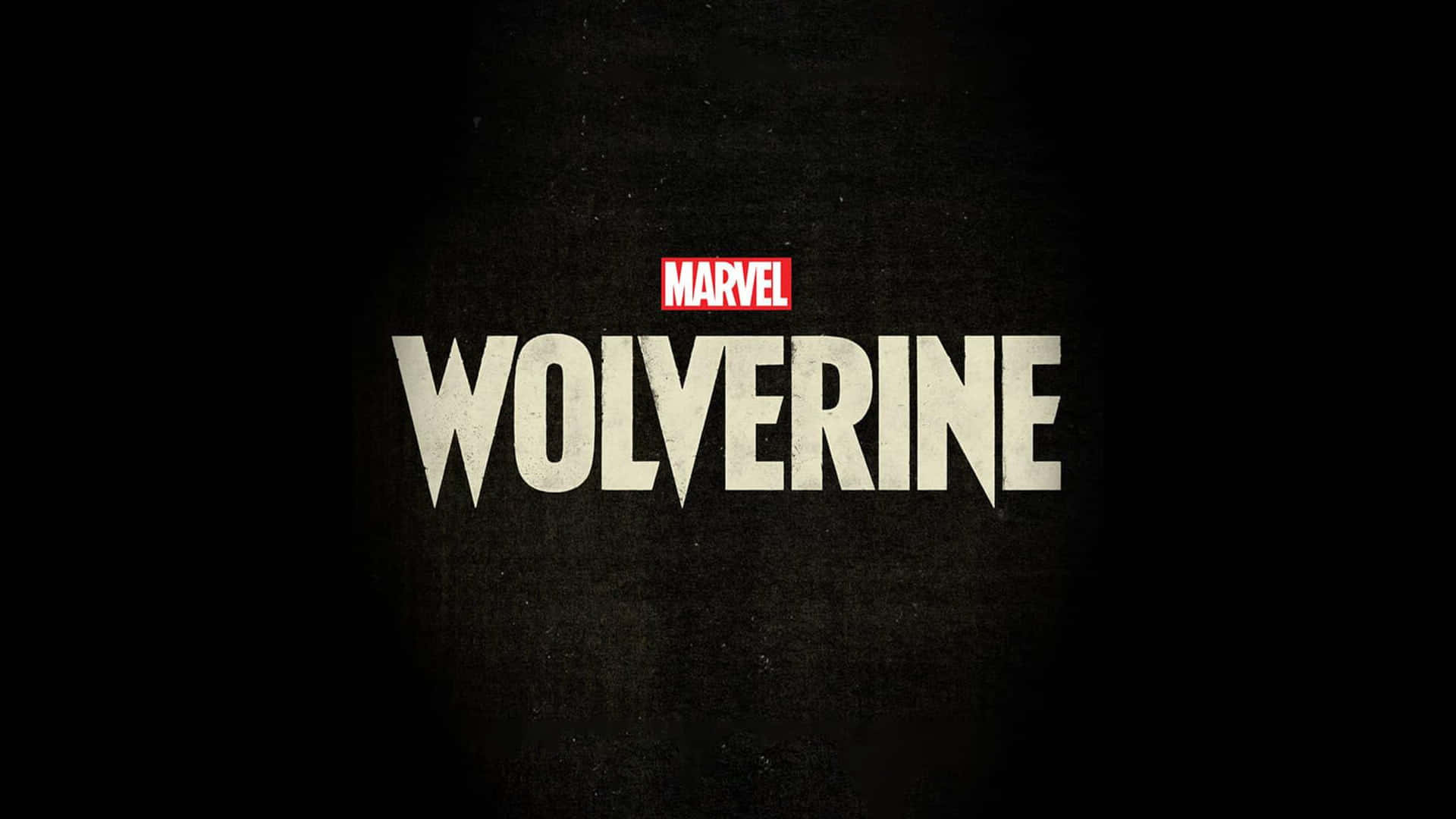 Best Marvel 桌布 壁紙 — 粗體白色 'Wolverine' 文字，紅色 Marvel 標誌居中，置於紋理深色背景上。