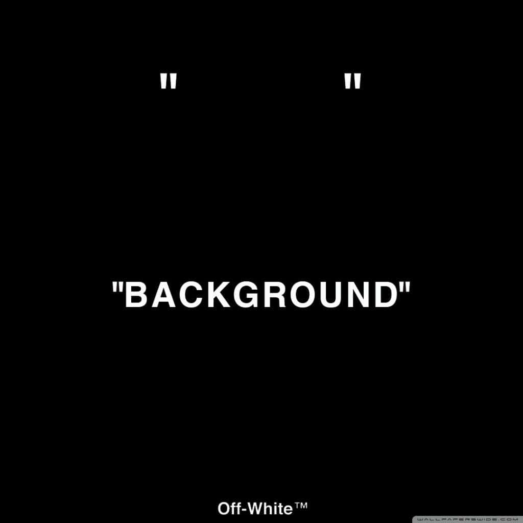 桌布 壁紙 — 粗體白色文字「background」被引號框住，置於純黑色背景上。
