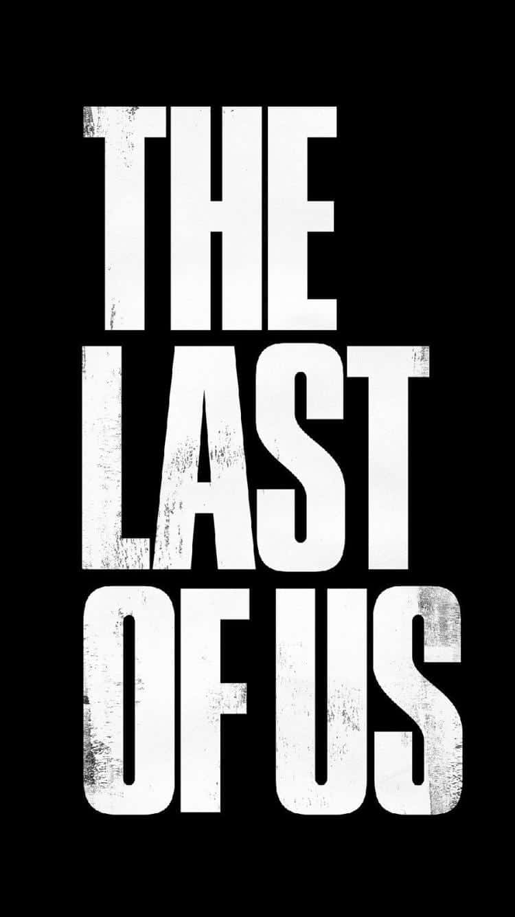 黑色背景上以粗體白色磨損字體顯示的The Last of Us遊戲標題 — 最後生還者 GIF 壁紙