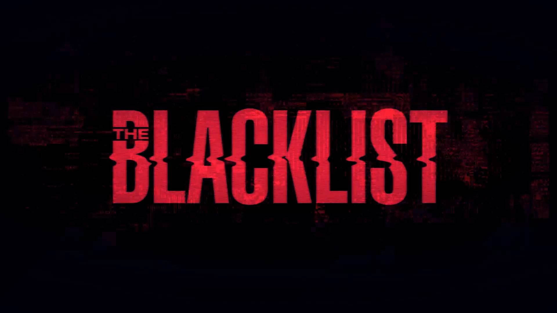 blacklist 桌布 壁紙 — 粗體紅色磨損文字在深色紋理背景上顯示「THE BLACKLIST」。