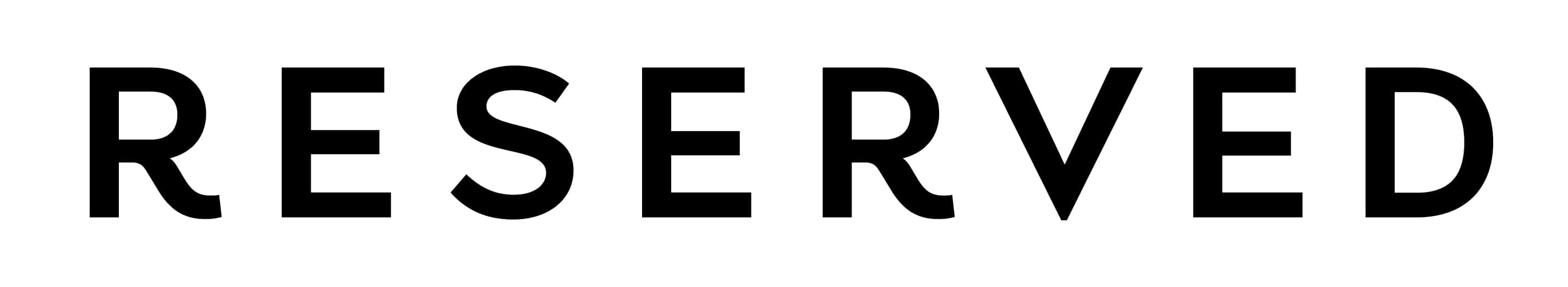 高清 桌布 壁紙 — 粗體黑色大寫文字「RESERVED」居中顯示在純白背景上，採用簡潔現代字體。
