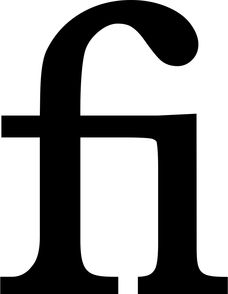 字體排印 桌布 壁紙 — 粗體黑色小寫字母f在純白背景上 極簡字體設計