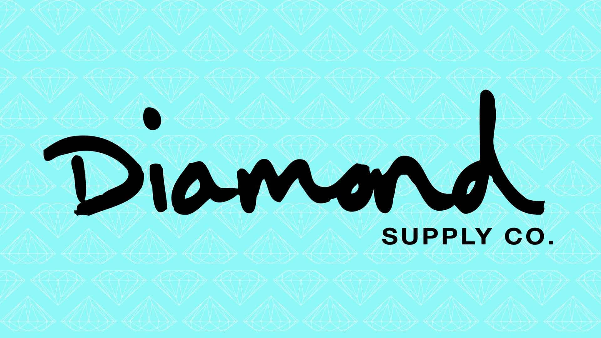Diamond Supply Co. 標誌配鑽石圖案背景 — 字型 GIF 壁紙