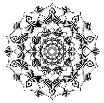 精細曼陀羅圖案設計 壁紙