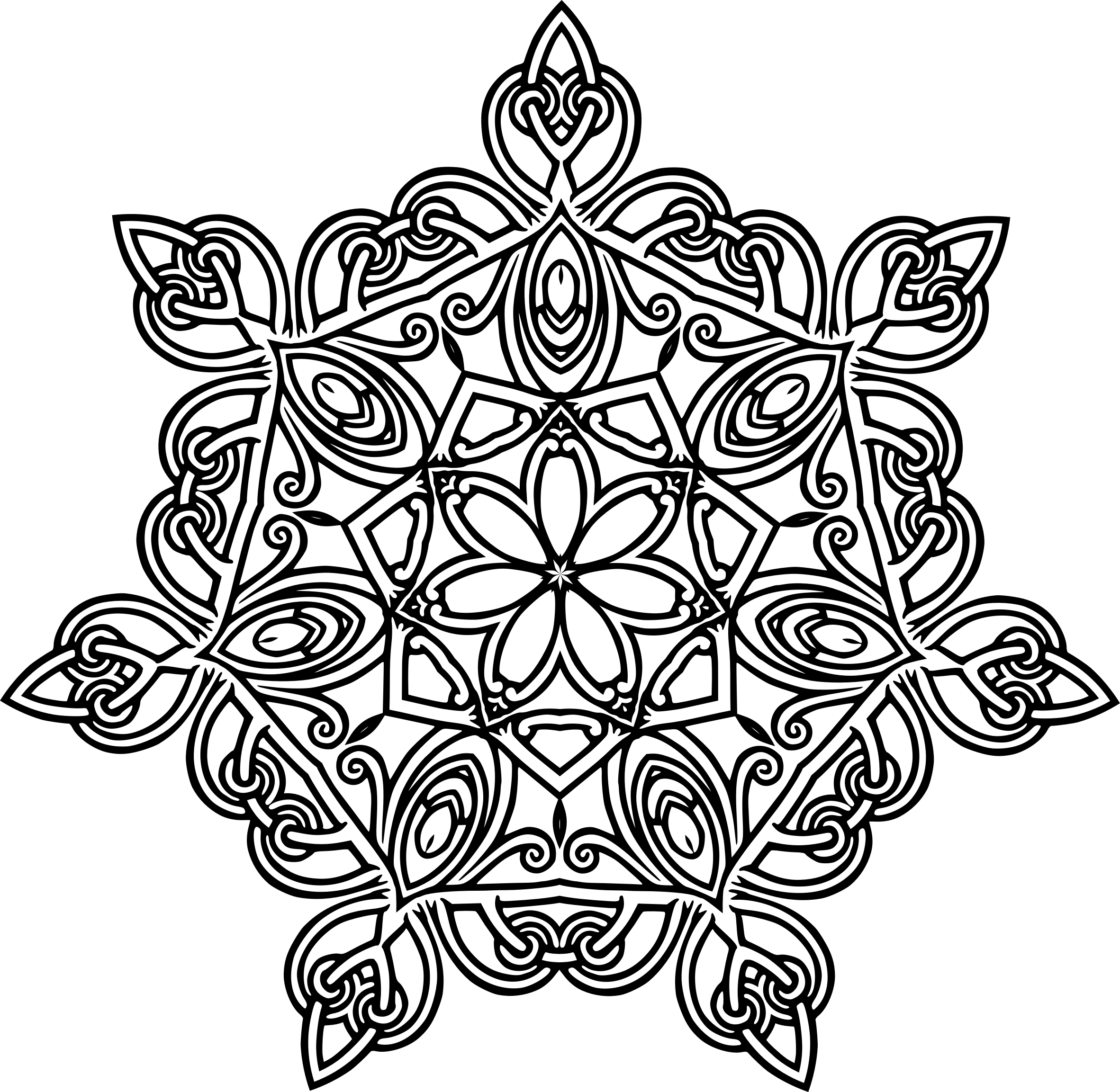 精緻幾何曼陀羅設計 壁紙