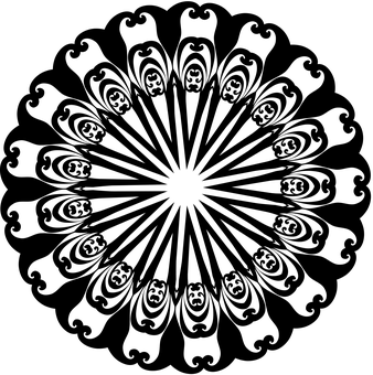 精緻曼陀羅圖案 壁紙