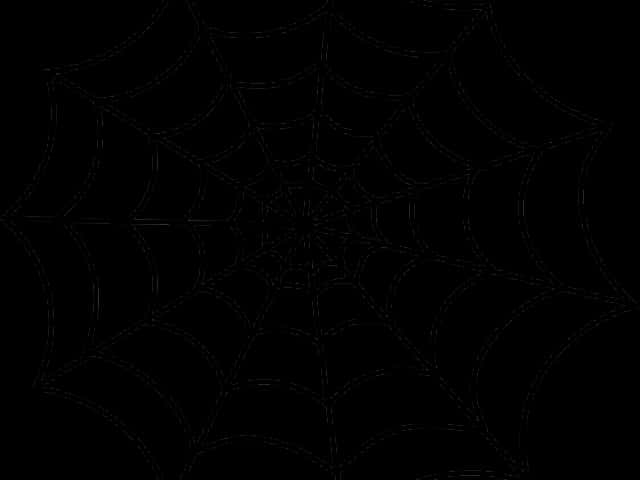 Spiderman Web 桌布 壁紙 — 精緻的蜘蛛網從中心點向外擴散，背景為純黑色。