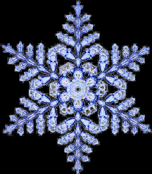 精緻藍色雪花圖案 壁紙