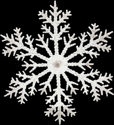 精緻雪花圖案於黑色背景 — 高清 壁紙