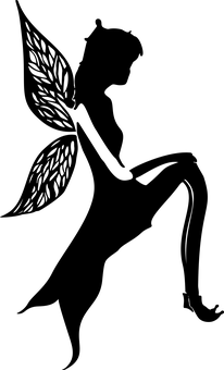 精靈森林仙子剪影 壁紙