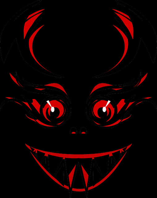 紅眼惡魔插畫 壁紙