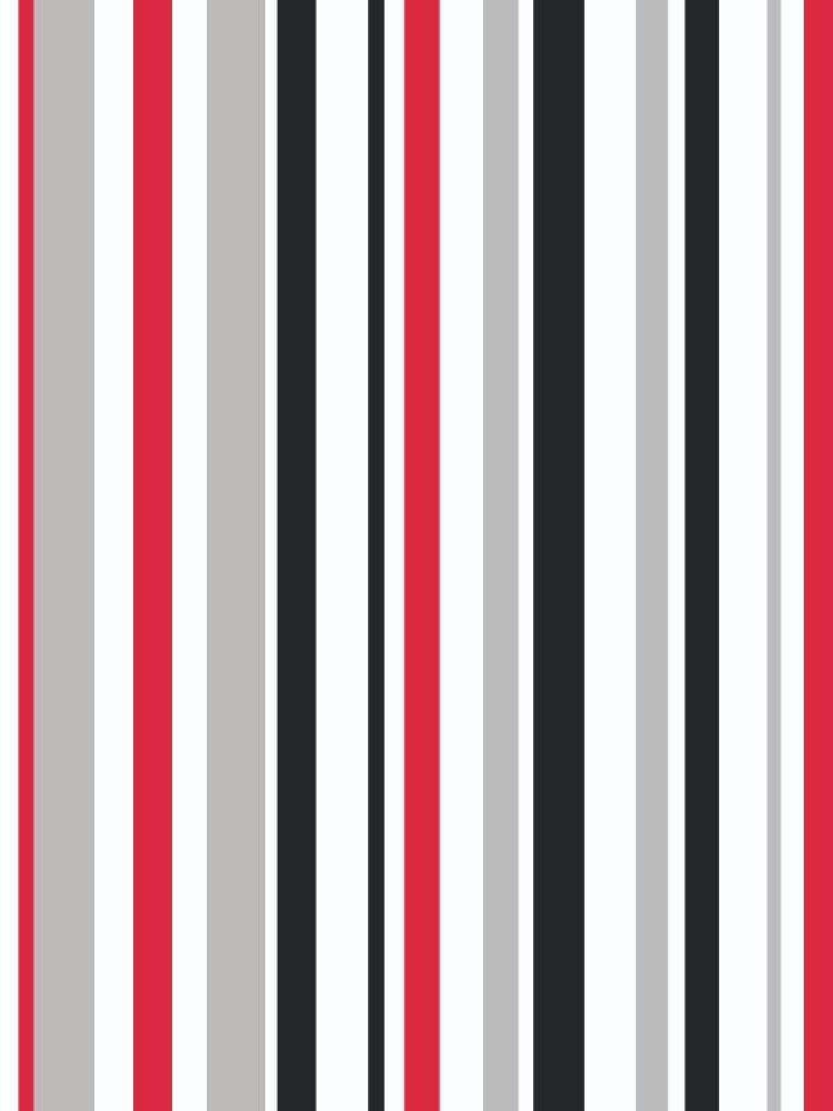 Red Black And White 桌布 壁紙 — 紅色、灰色、黑色和白色的垂直條紋營造出高對比度和清晰線條的大膽圖案。