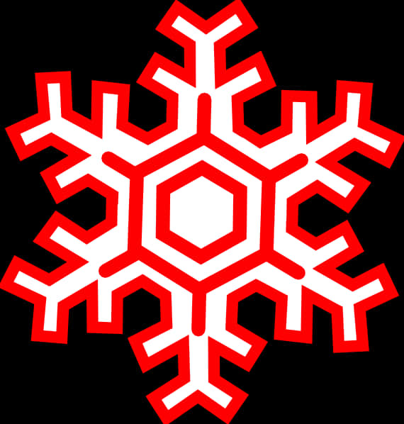 紅色和白色雪花圖案 壁紙