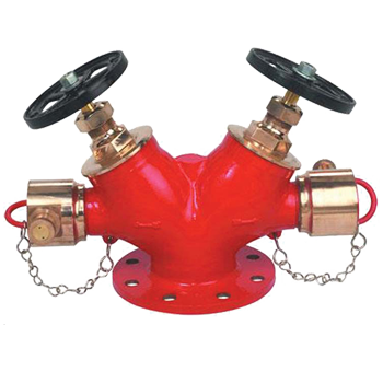 紅色消防栓雙口連接器 壁紙