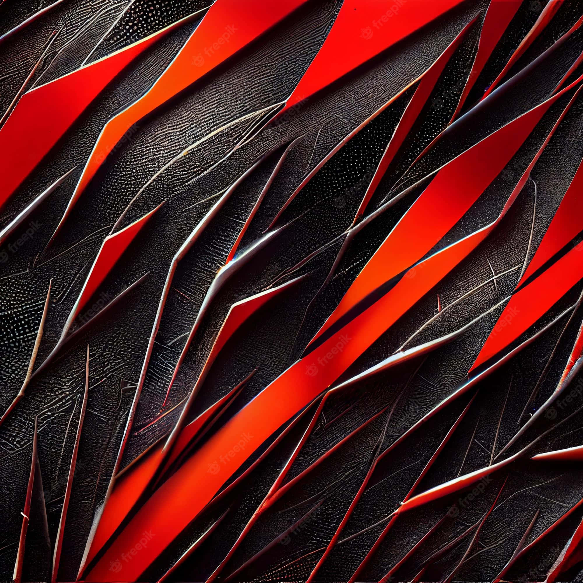 紅色電競銳利紋理 壁紙