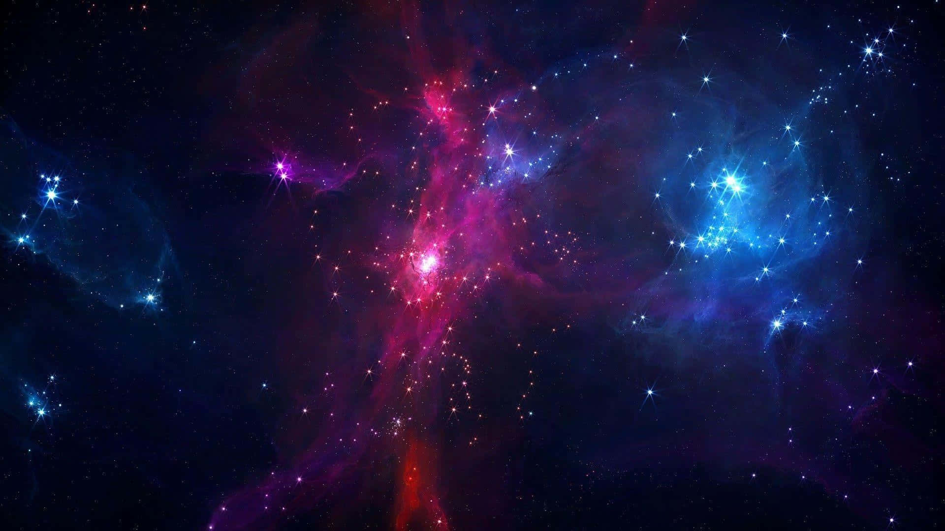 紅藍星雲 1920 X 1080 壁紙