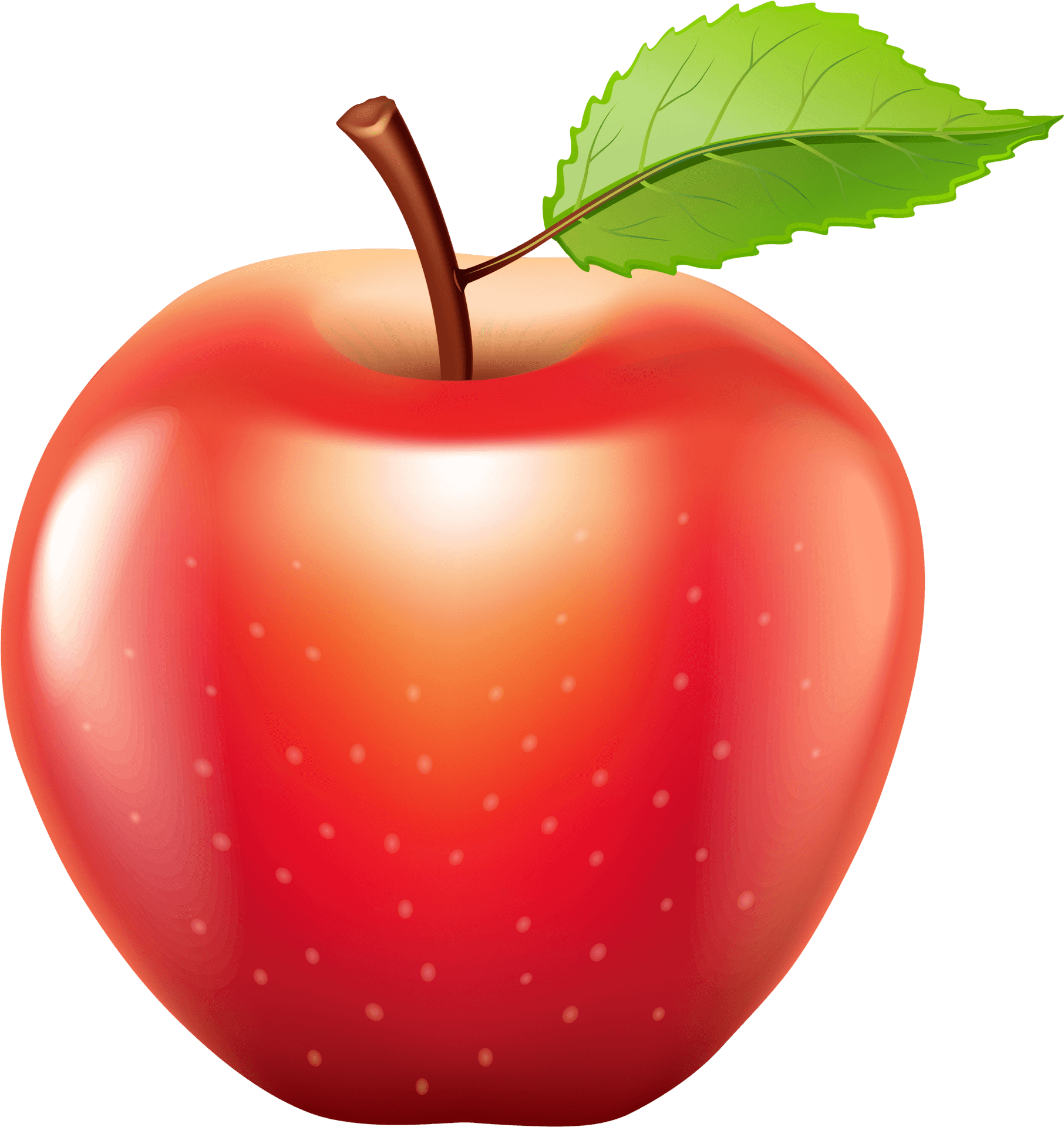 紅蘋果插畫